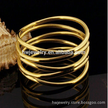 Lady's Jewelry 925 silver bangles gold plated